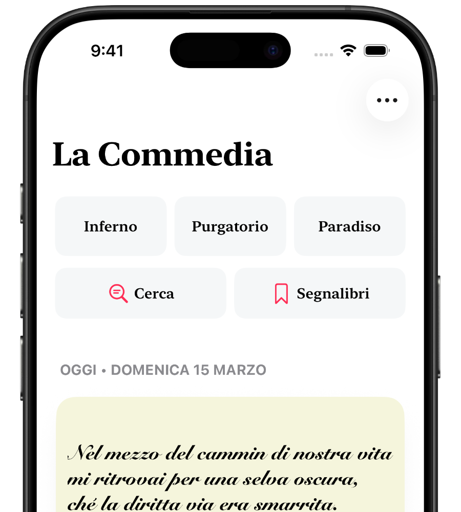 Schermata principale dell'app
